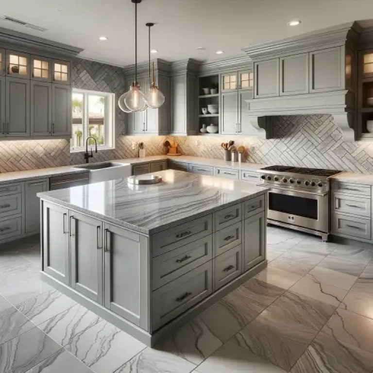 Luxurious-L-Shaped-Kitchen-with-Arizona-Tile-Design